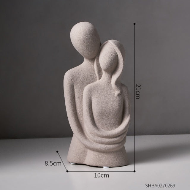 Nordic Abstract Thinker Harz Statue Skulptur | Karnz