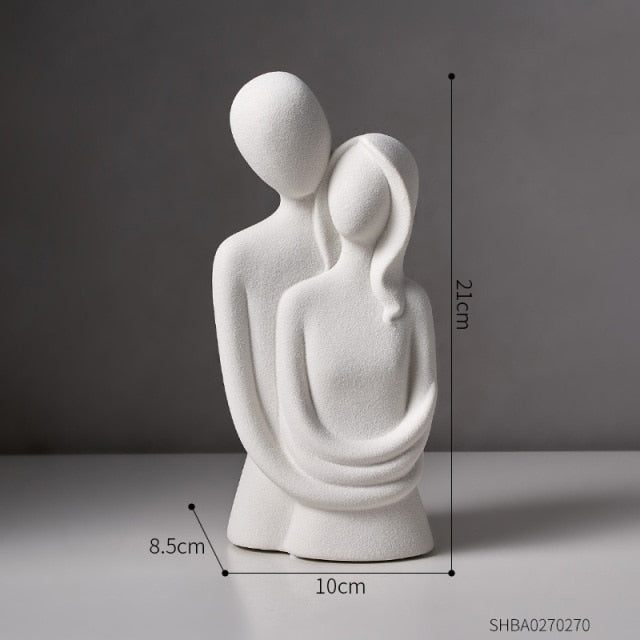 Nordic Abstract Thinker Harz Statue Skulptur | Karnz