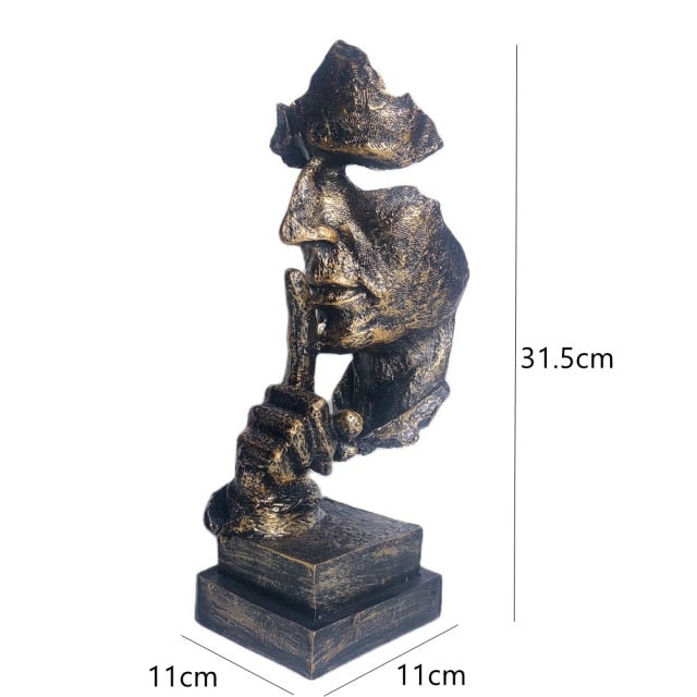 Nordic Abstract Unique Thinker Figur Figur Home Decor | Karnz