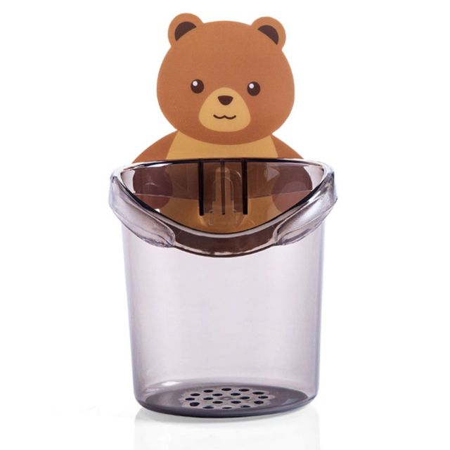 Wandmontierter Sticky Bear Zahnbürstenhalter