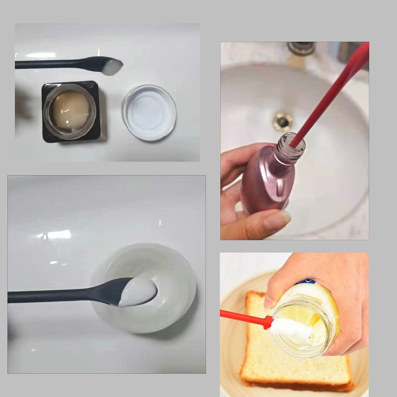 Flexibler langer Griff Flaschenkratzlöffel Satz