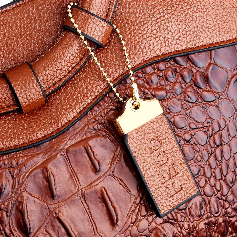 Krokodilledertasche – mit handgefertigten Details