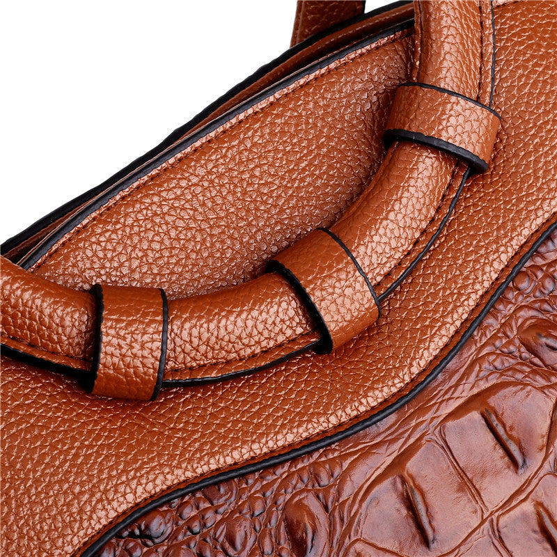 Krokodilledertasche – mit handgefertigten Details