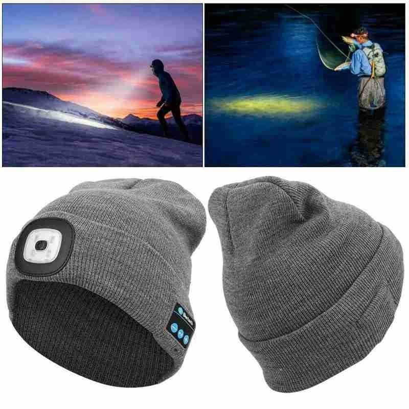 Unisex Bluetooth Lautsprecher Stirnlampe Mütze | Karnz