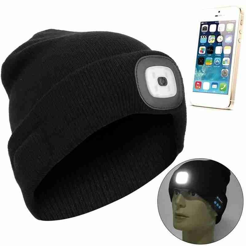 Unisex Bluetooth Lautsprecher Stirnlampe Mütze | Karnz