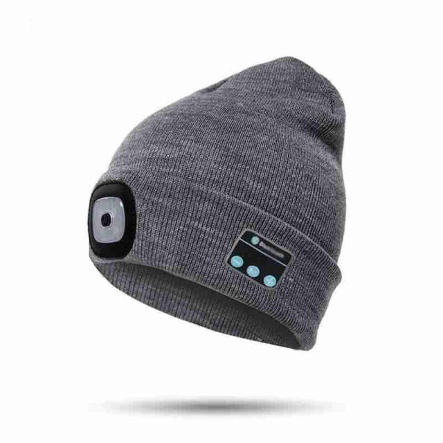 Unisex Bluetooth Lautsprecher Stirnlampe Mütze | Karnz