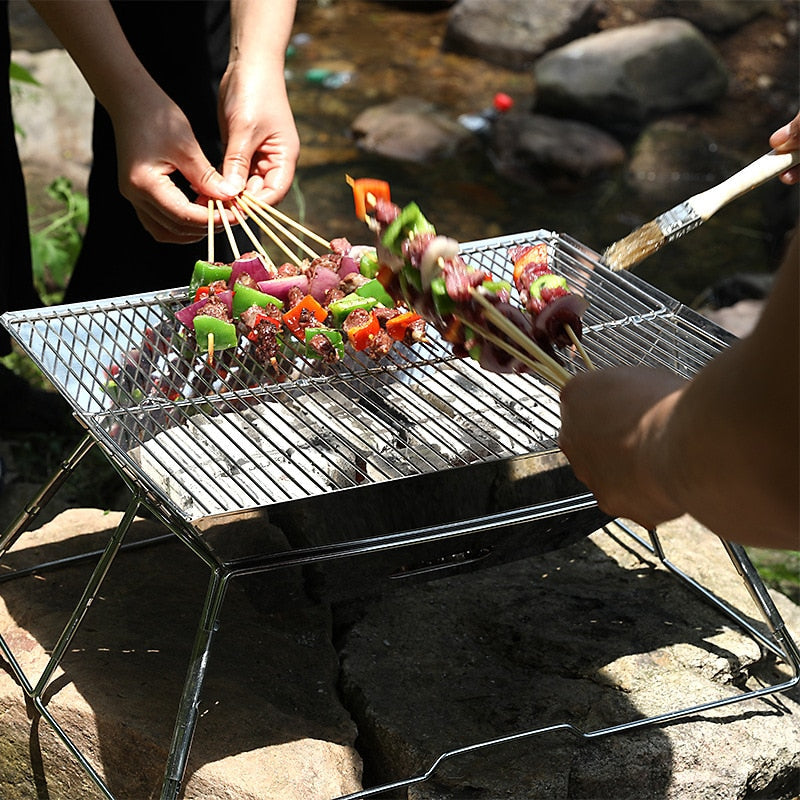 Faltbarer tragbarer mini Reise Camping Grill | Karnz