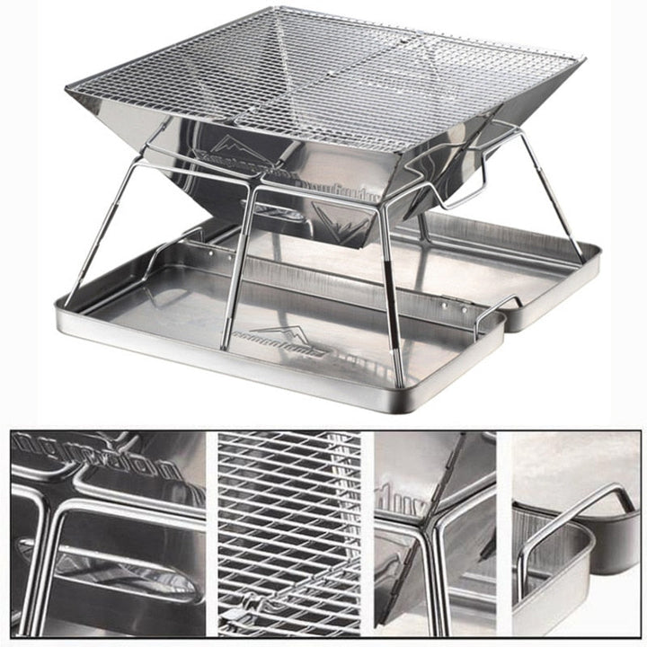 Faltbarer tragbarer mini Reise Camping Grill | Karnz