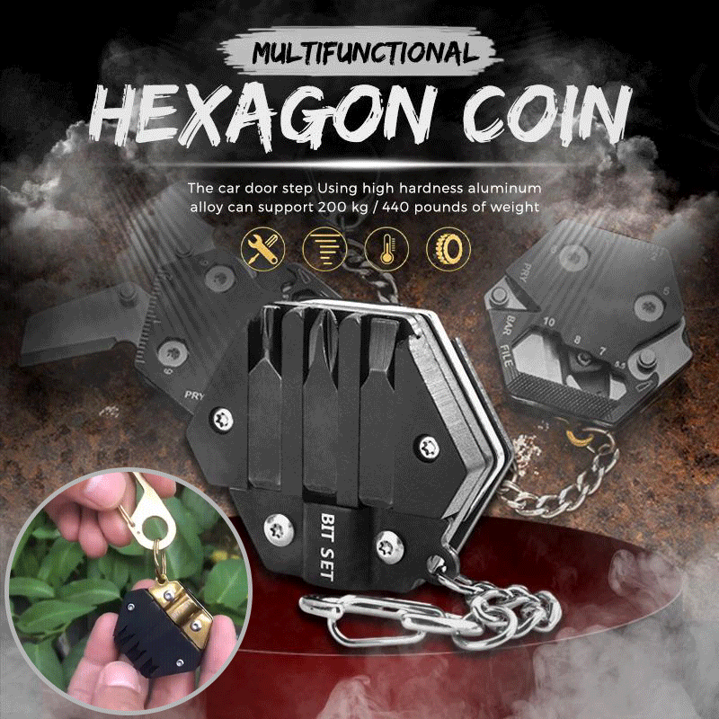 Multifunktionales Hexagon Outdoor EDC Überlebenstool | Karnz