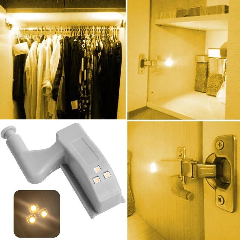 10 Stück LED Sensor Scharniere Kleiderschrank Lampe | Karnz