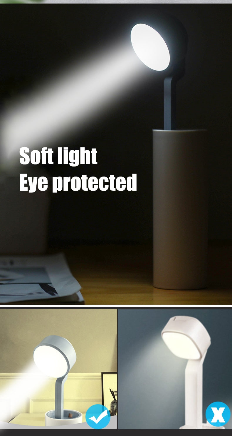 LED Mini RechargeaKarnze Power Bank Schreibtischlampe