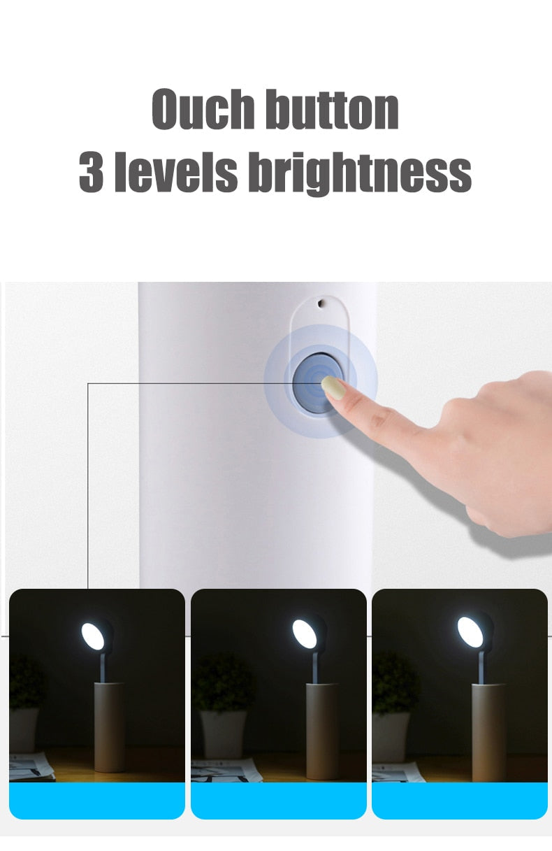 LED Mini RechargeaKarnze Power Bank Schreibtischlampe