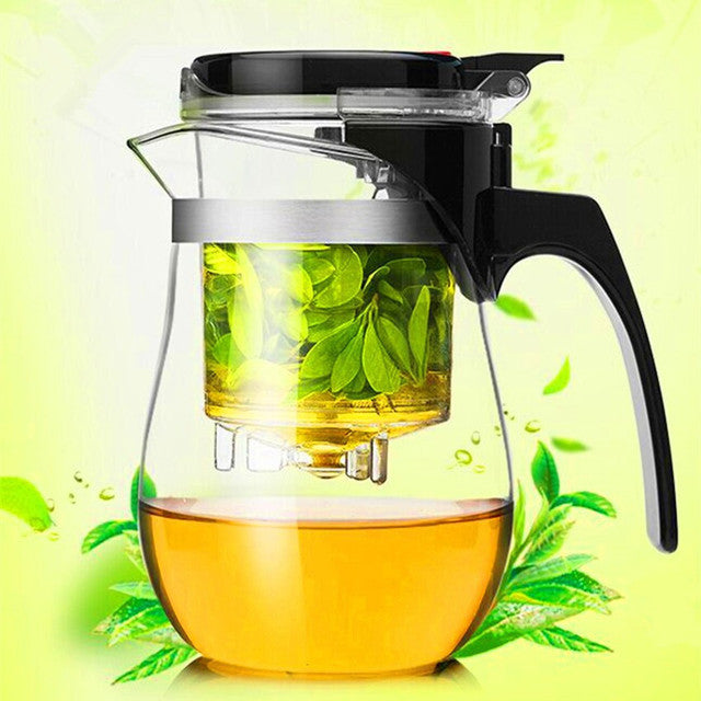 Glas Tee Auslaufsichere Infuser Kanne | Karnz