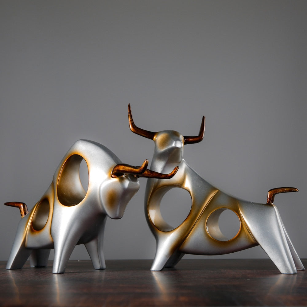 Nordic Style Bull Skulptur Heimdekoration | Karnz