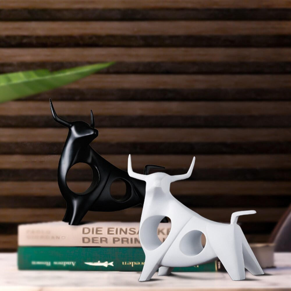 Nordic Style Bull Skulptur Heimdekoration | Karnz