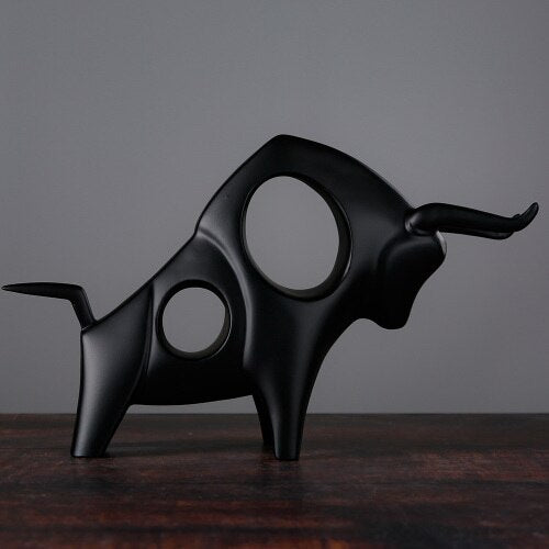 Nordic Style Bull Skulptur Heimdekoration | Karnz