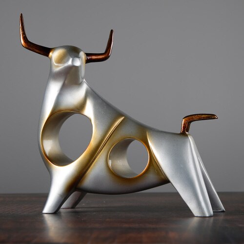 Nordic Style Bull Skulptur Heimdekoration | Karnz