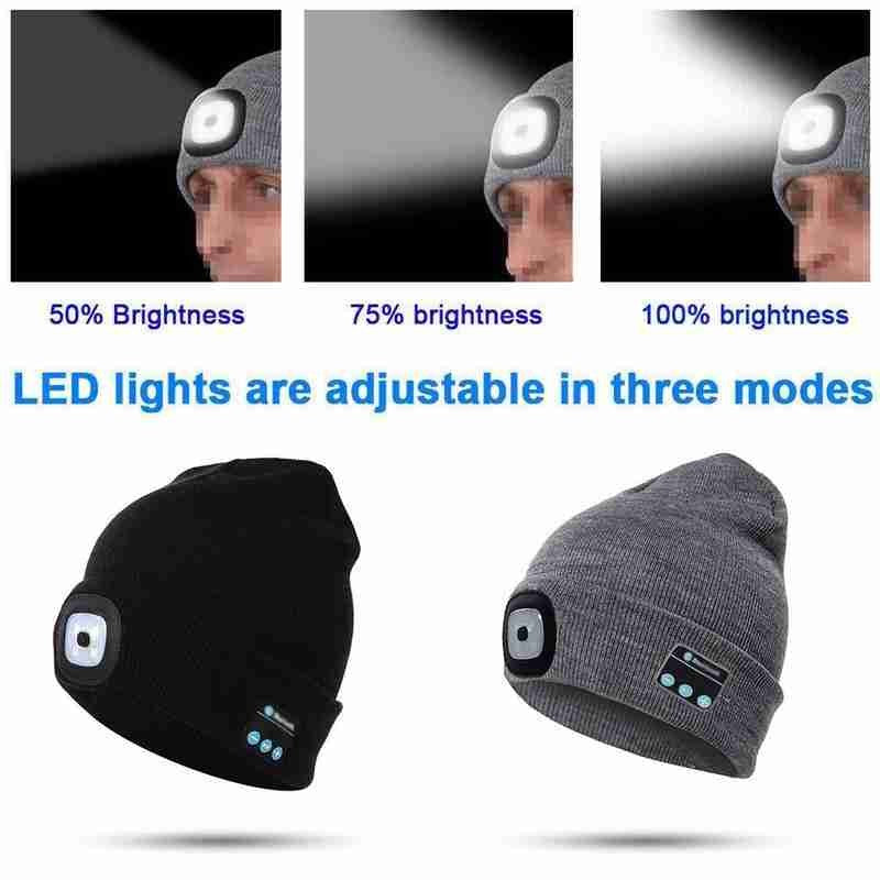 Unisex Bluetooth Lautsprecher Stirnlampe Mütze | Karnz