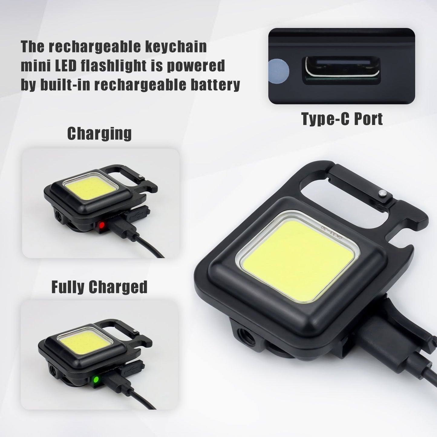 Mini Magnetische Taschen-Schlüsselanhänger Taschenlampe | Karnz