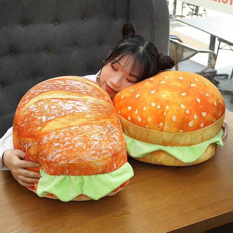 2in1 Bequemer Hamburger Kissen Sitzkissen | Karnz