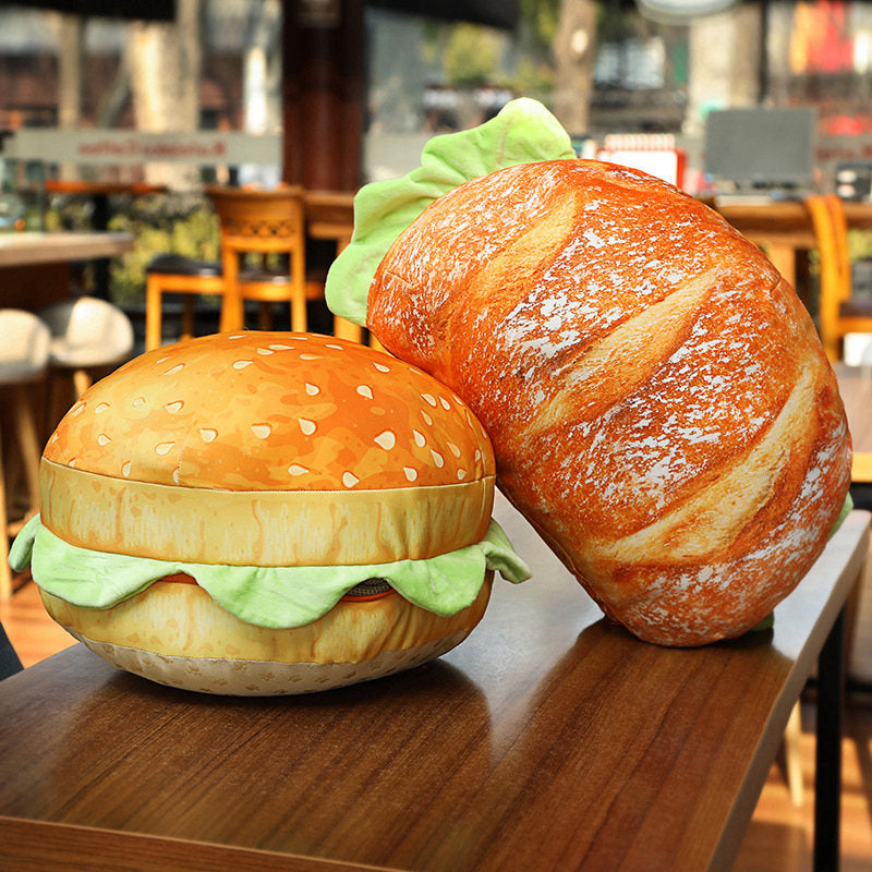 2in1 Bequemer Hamburger Kissen Sitzkissen | Karnz