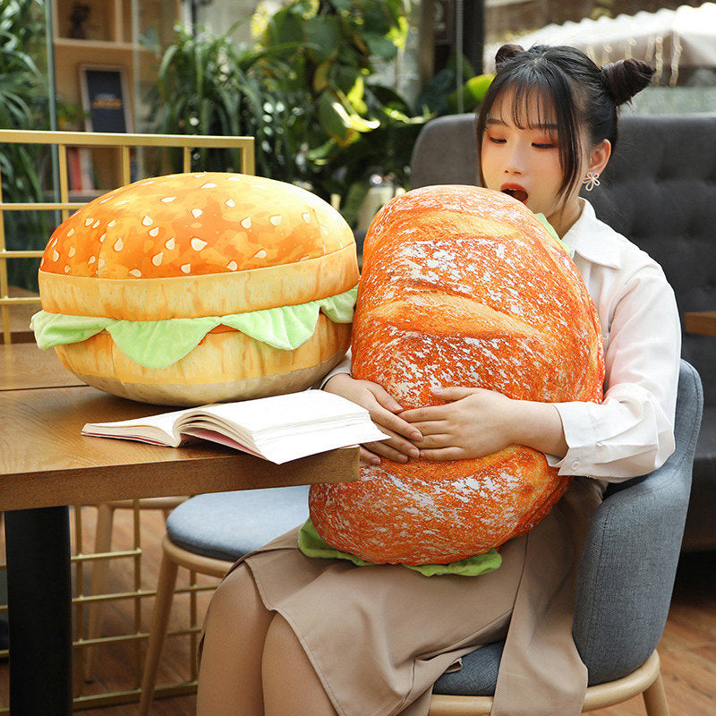 2in1 Bequemer Hamburger Kissen Sitzkissen | Karnz