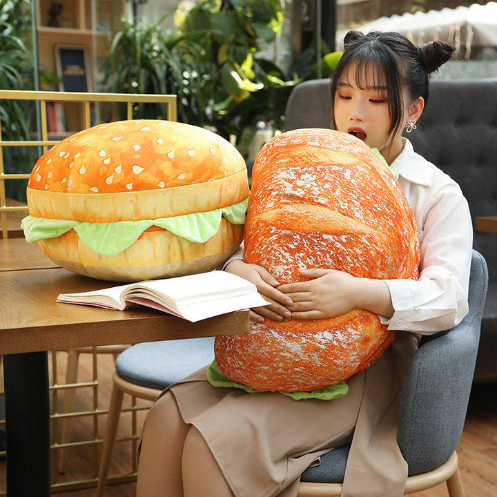 2in1 Bequemer Hamburger Kissen Sitzkissen | Karnz
