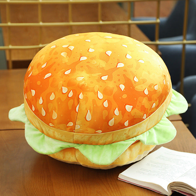 2in1 Bequemer Hamburger Kissen Sitzkissen | Karnz