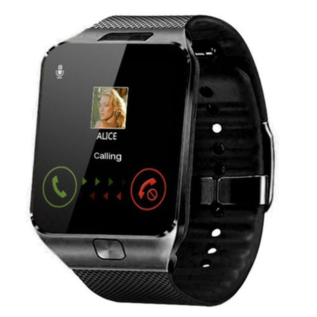 Smartwatch Unterstützung SIM-Karte Mehrere Sprachen Touchscreen Bluetooth Sport Fitness Tracker Kamera Handgelenk Smartphone Uhr