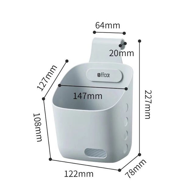 Wandmontierte Einfachehängende StackaKarnze Aufbewahrungskorb