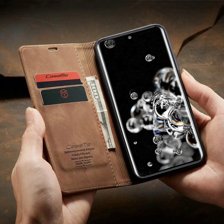 Karnz | Wallet Hülle für Samsung Galaxy A14/A53/A54/A73/S20Ultra/S20Plus/S20/S21Ultra/S21Plus/S21/S21FE/S22Ultra/S22Plus/S22/S23Ultra/S23Plus/S23/S24Plus/S4- Flip Case