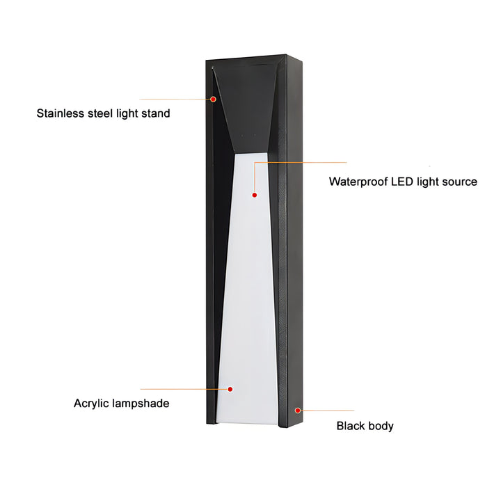 Parv - Edelstahl IP65 Moderne Wand Lichtarmatur | Karnz