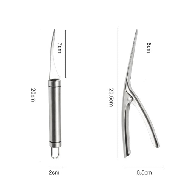 Shrimp Cleaner Edelstahl Schneider