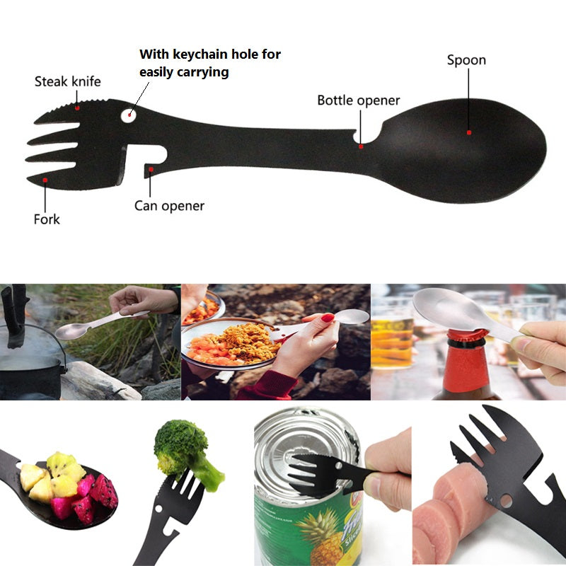 Edelstahl Multifunktionaler Flaschenöffner Spork | Karnz