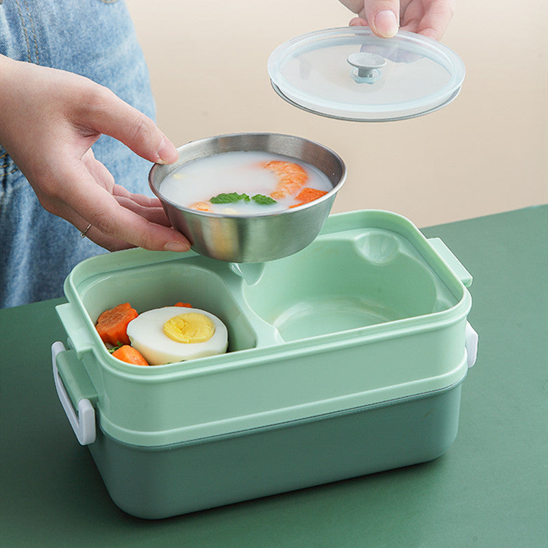 Doppelschicht auslaufsichere Suppenschüssel Lunchbox | Karnz