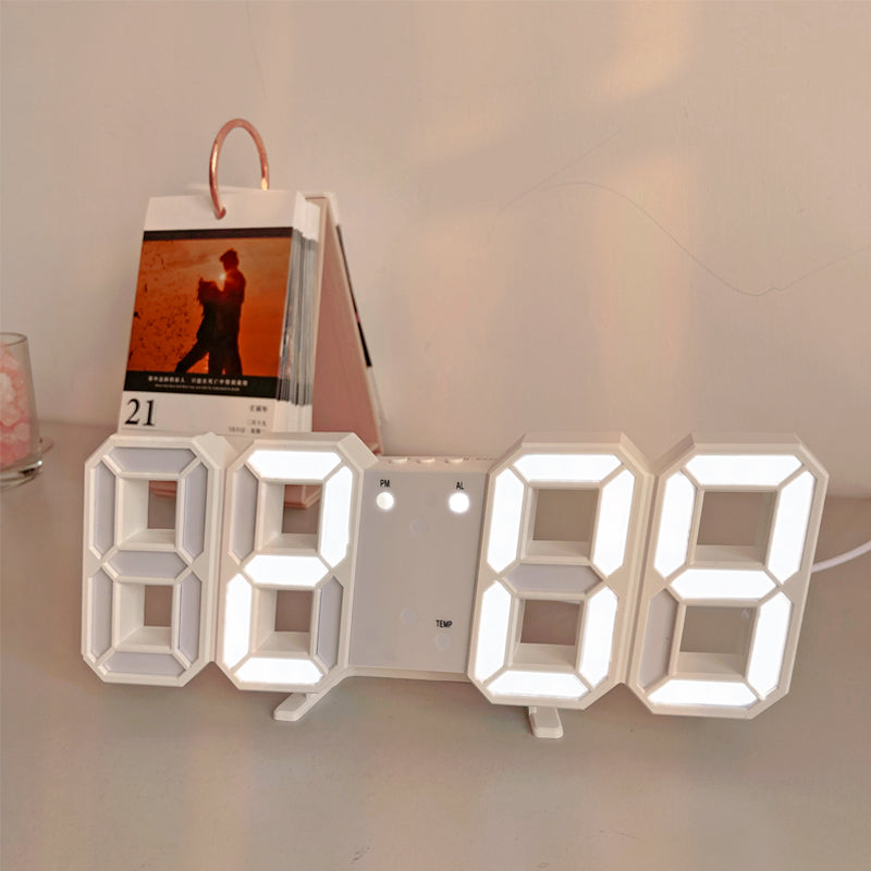 3D LED Moderne Digitale Alarm Wand Uhr | Karnz
