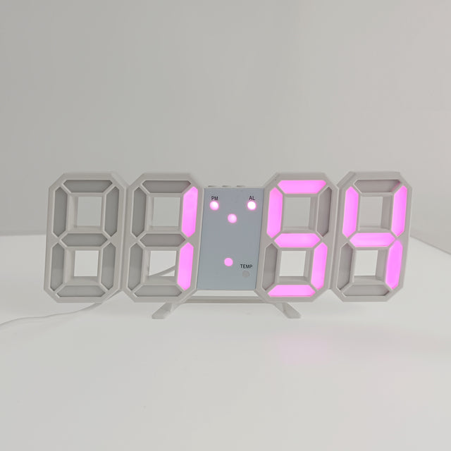3D LED Moderne Digitale Alarm Wand Uhr | Karnz