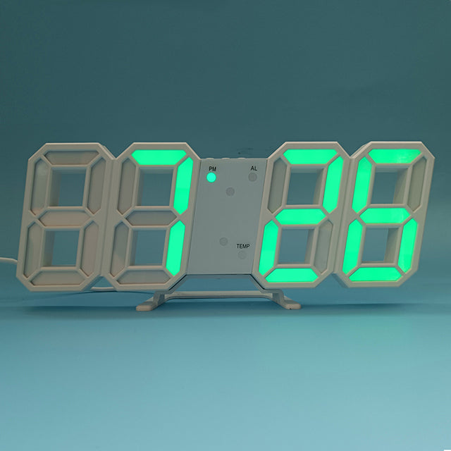 3D LED Moderne Digitale Alarm Wand Uhr | Karnz