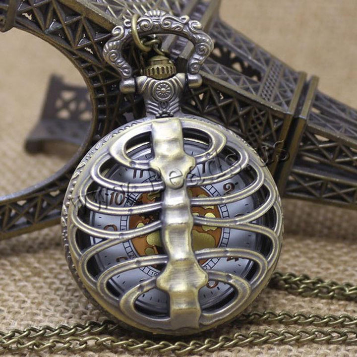 Steampunk Knochen Taschenuhr | Karnz