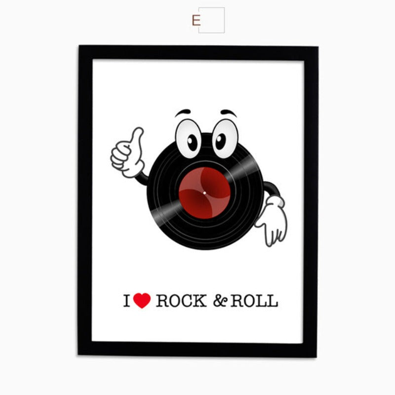 Musik-Leinwandbild, Kunstdruck, Poster, Moderne Kunst – Wandbild auf Leinwand