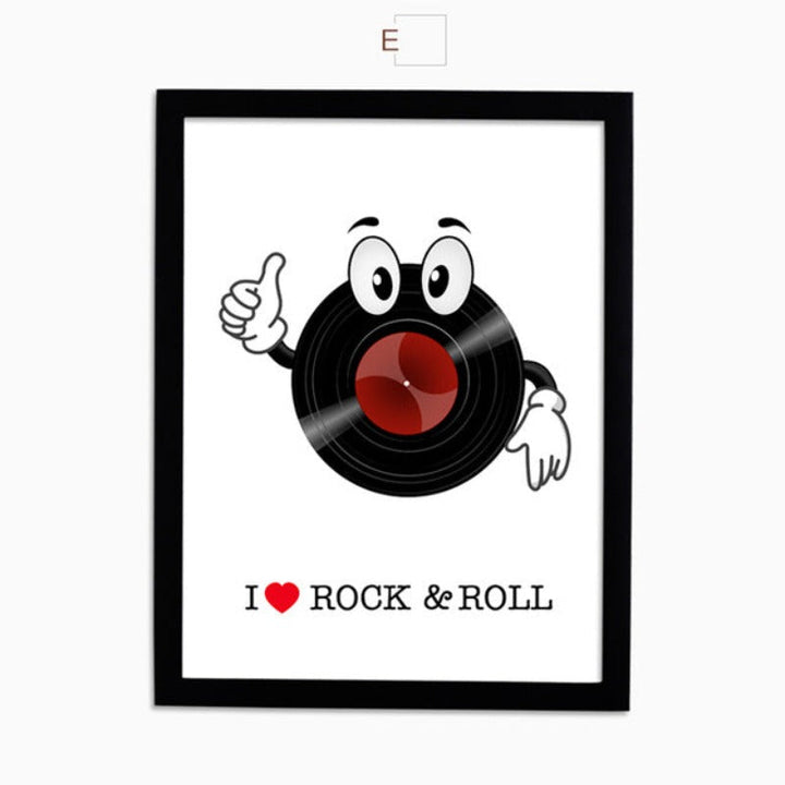 Musik-Leinwandbild, Kunstdruck, Poster, Moderne Kunst – Wandbild auf Leinwand