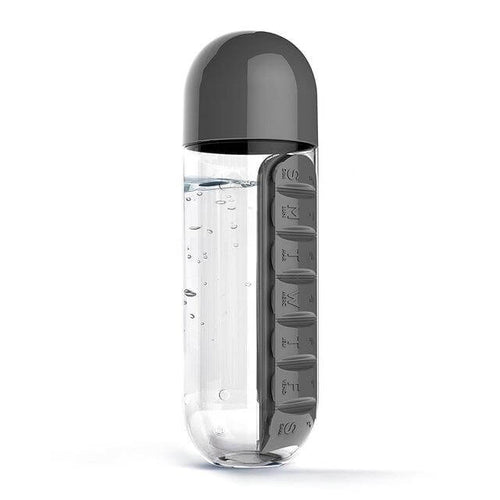 Wasserflasche täglicher Pillenorganisator | Karnz