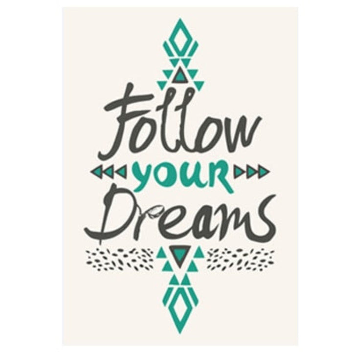 Follow Dreams - Leinwand Wandkunst Malerei