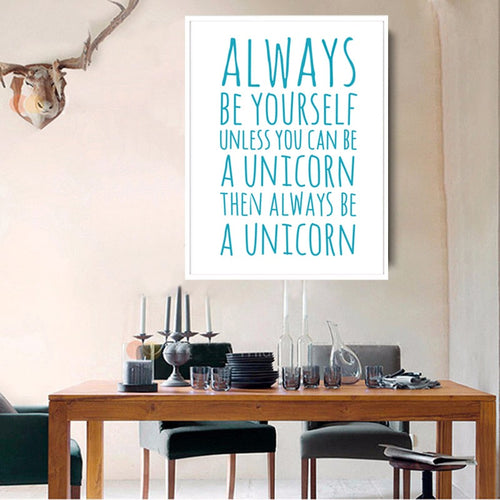 Always Be Yourself - Canvas Wandkunst Gemälde