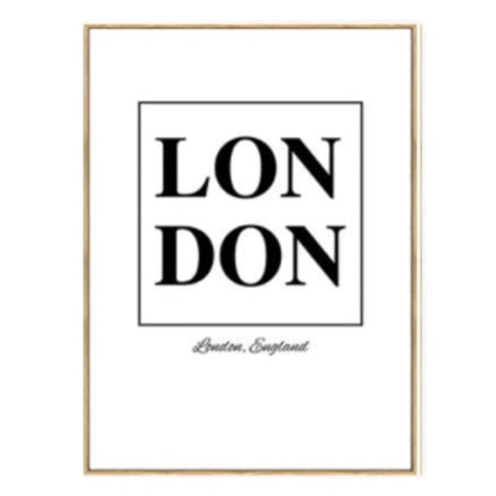 London Karte Landschaft - Leinwand Wandkunst Gemälde