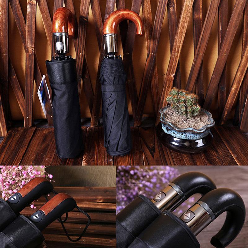 Karnz | Premium Classic Englisch Stil Automatischer Regenschirm Wind Resistant