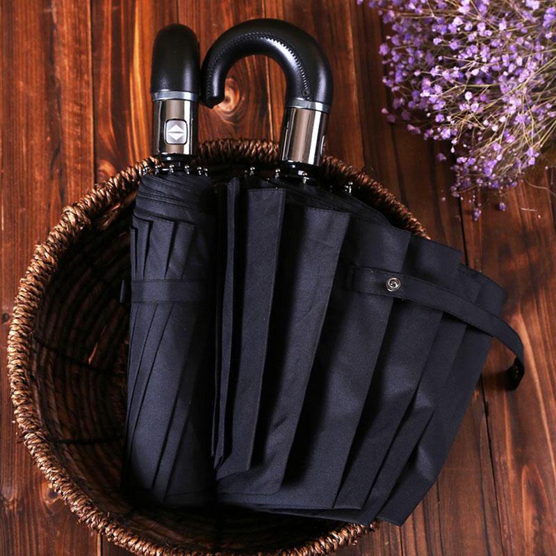 Karnz | Premium Classic Englisch Stil Automatischer Regenschirm Wind Resistant