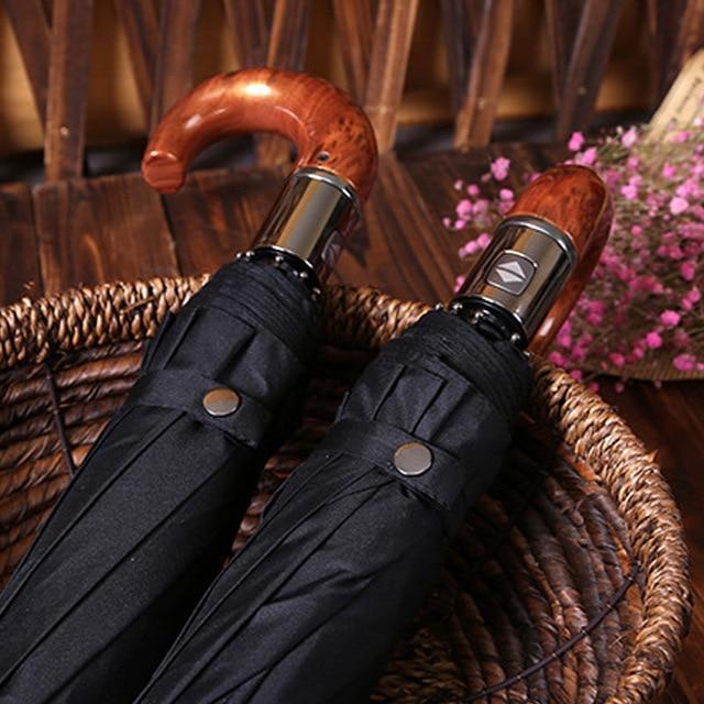 Karnz | Premium Classic Englisch Stil Automatischer Regenschirm Wind Resistant