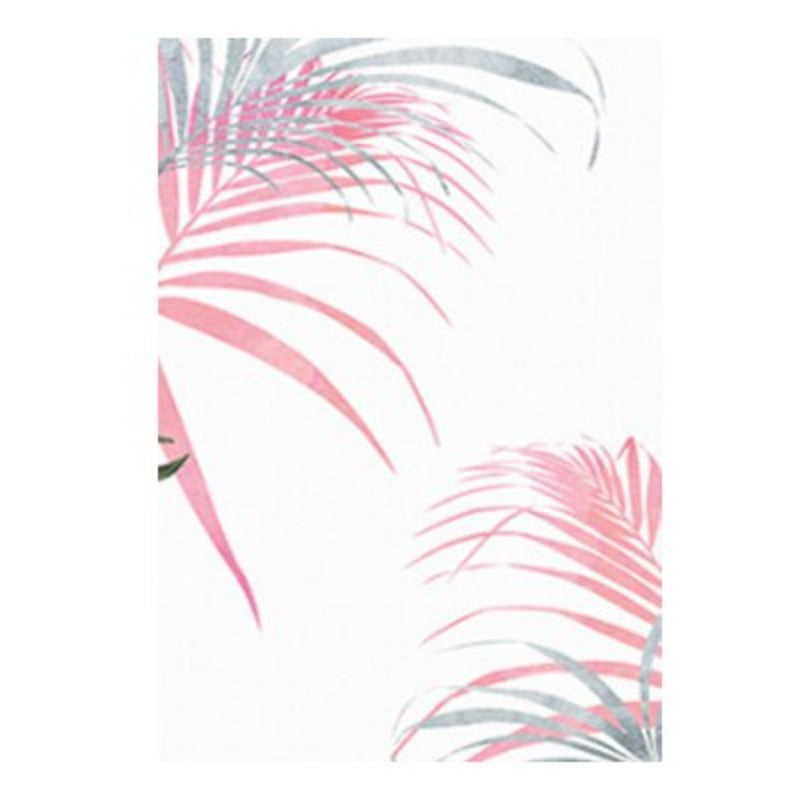 Pink Flamingo Flowers Mädchen - Leinwand Wandkunst Gemälde