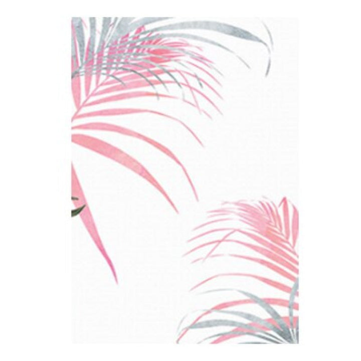 Pink Flamingo Flowers Mädchen - Leinwand Wandkunst Gemälde